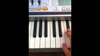 How to play Knock Knock by Mac Miller on the piano [upl. by Louisa]