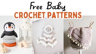 25 FREE Adorable Baby Crochet Patterns That Make Perfect Gifts babyshower crochetbaby diygift [upl. by Ahsiekam31]