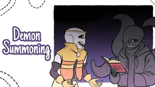 Demon Summoning  Undertale AU Comic Dub [upl. by Ellebyam]