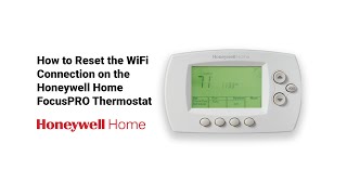 HONEYWELL Home T4  HOW to Factory RESET  Restore DEFAULT Settings [upl. by Osbert221]