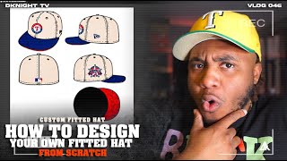 HOW TO DESIGN A FITTED HAT FROM SCRATCH  DKNIGHT TV [upl. by Tapes]