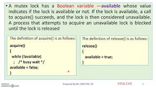 MODULE 3  TOPIC 4  SYNCHRONIZATION HARDWARE [upl. by Polard343]