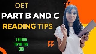 Mastering OET Reading  Top Tips for OET Part B and C Reading [upl. by Tootsie104]