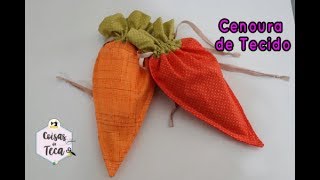 Projeto Páscoa  Cenoura de Tecido para Rechear Com Chocolate [upl. by Calvin]