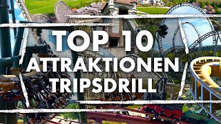 TOP 10 Fahrgeschäfte im Erlebnispark Tripsdrill [upl. by Car]