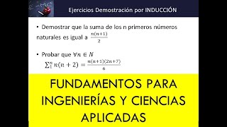 DEMOSTRACIONES POR INDUCCIÓN EJERCICIOS RESUELTOS [upl. by Enneles]