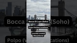 Top 5 Italian Restaurants in London [upl. by Rihat]