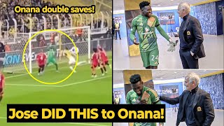 Mourinho PRAISED Andre Onana after made CRAZY DOUBLE SAVE against Fenerbahce  Man Utd News [upl. by Naitsihc]