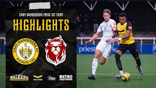 Cray Wanderers VS Hastings United  0  0  HIGHLIGHTS  Isthmian Premier League [upl. by Nicram]