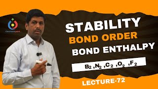 Comparison of stability bond order and bond enthalpy of B2  C2 N2 O2 and F2 table Lecture72 [upl. by Hurst]