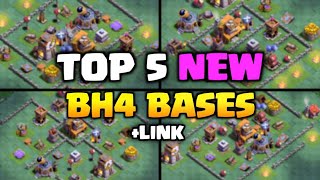 New Builder Hall 4 Bases 2024  With Copy Link  Bh4 Trophy base  clash of clan [upl. by Airasor]