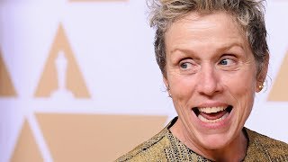 Frances McDormand explains Inclusion Rider at Oscars  Full Backstage Speech [upl. by Nalyorf]