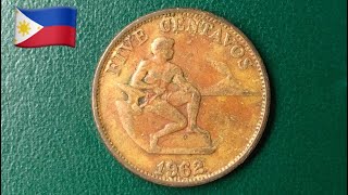 1962 Five Centavos and Its Features  Philippines [upl. by Oribel]