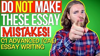 5 MOST COMMON C1 Advanced CAE Essay MISTAKES  C1 Advanced CAE Essay Writing [upl. by Annasor]