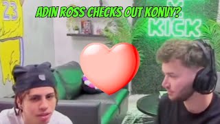 ADIN ROSS GETS CAUGHT CHECKING OUT KONVY adinross konvy romance kickstreaming [upl. by Abbe803]