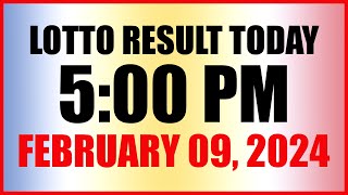 Lotto Result Today 5pm February 9 2024 Swertres Ez2 Pcso [upl. by Ravi122]