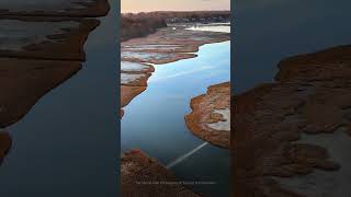 Drone Fly Over Narrow River in Narragansett RI drone nature [upl. by Esyned563]