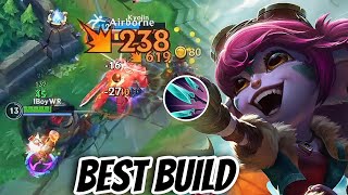 WILD RIFT ADC  THIS TRISTANA GOD MASSIVE BUFF WITH THIS BUILD IN PATCH 51C GAMEPLAY [upl. by Adniled]