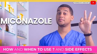 How and when to use MICONAZOLE cream  3 Side Effects [upl. by Dahraf667]