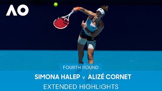 Simona Halep v Alizé Cornet Extended Highlights 4R  Australian Open 2022 [upl. by Patricio]