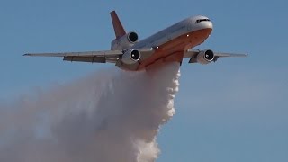 The DC 10 Air Tanker 911 California Fire [upl. by Nelyt904]