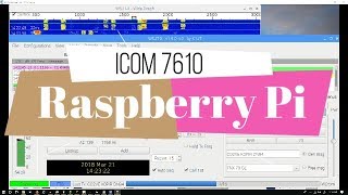 Icom 7610 Raspberry Pi 3 WSJT X FT8 Demo [upl. by Charline]