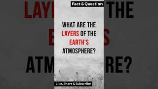 What are the layers of the Earths Atmosphere factshorts [upl. by Jermain686]