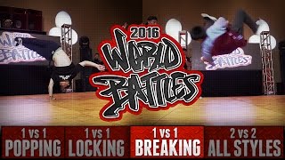 HHI2016 World Breaking Battles Ives  USA vs George  China Semifinals [upl. by Leva]