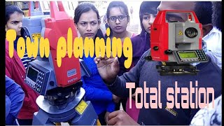 Town planningHINDI Full introductiontutorial on Total Station [upl. by Hcab]