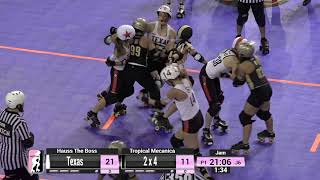 Texas vs 2x4  2019 International WFTDA Championships Game 7 [upl. by Carl]