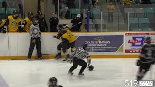 GOJHL  Ayr Centennials vs KitchenerWaterloo Siskins [upl. by Eninaej]