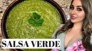 Mexican Salsa Verde How To  3 Step Recipe [upl. by Htrap]