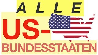 All US states  Alle US Bundesstaaten [upl. by Ma]