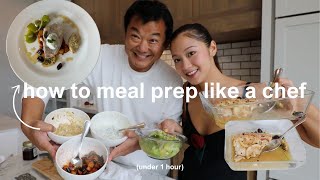 EASY  healthy meal prep ideas with my chef dad [upl. by Swayne]