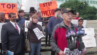 American Can tenants protest evictions [upl. by Nyladnewg381]