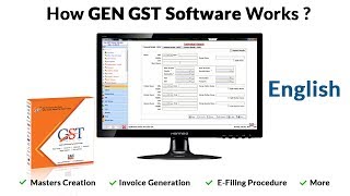 Gen GST Software Desktop Easy Tutorial Video  How it Works [upl. by Hanshaw878]