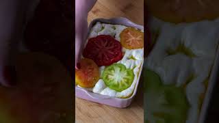 Heirloom tomato focaccia [upl. by Luther]