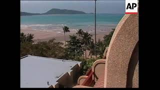 Tsunami 2004  Tsunami hits Patong Beach in 26december2004 19th [upl. by Aztinay]