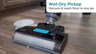 BLACKDECKER Vacuum  Wash Duo MultiSurface Cordless with Accessories  BXUVXA01 [upl. by Drabeck861]