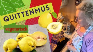 Quittenmus 💛 sehr lecker 💛 vegan [upl. by Orhtej]