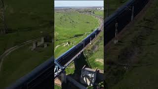 Tren CFR Bucuresti  Constanta IR  interregio train bridge  black sea trainspotting [upl. by Odraboel]