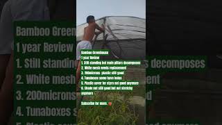 Bamboo Greenhouse Review for 1 year and half hydroponics bamboogreenhouse kratkymethod [upl. by Valonia]