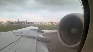 Fuerza Aérea Argentina LADE Fokker F281000C takeoff Buenos Aires Jorge Newbery Airport Argentina [upl. by Lenoil]