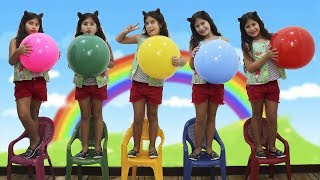 MARIA CLARA FOI CLONADA  Five little babies jumping on the bed song learn colors [upl. by Lertsek]