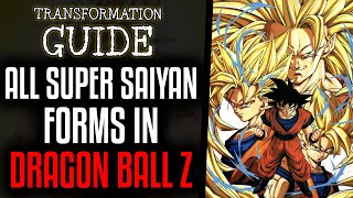 ALL Super Saiyan Forms Explained In Dragon Ball Z [upl. by Bell889]