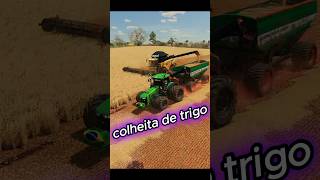 Fs22  COLHEITA DE TRIGO  farmingsimulator22 serienofs22 agro agricultura shorts [upl. by Anibur593]