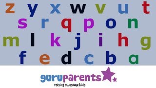 Learn how to say the alphabet backwards  teach kids their ZYX [upl. by Evilo]