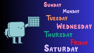 Days of the Week Baby Nursery Rhymes daysoftheweek weeksname sun monday tuesday wednesday [upl. by Ettezel]