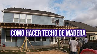 COMO HACER TECHO DE MADERA PRIMERA PARTE [upl. by Aible]