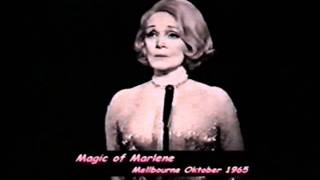 Marlene Dietrich AustraliaTV Magic of Marlene 1965 quot Go away from my windowquot [upl. by Cohl]